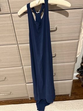 Alice + Olivia Navy Midi Dress with Racerback